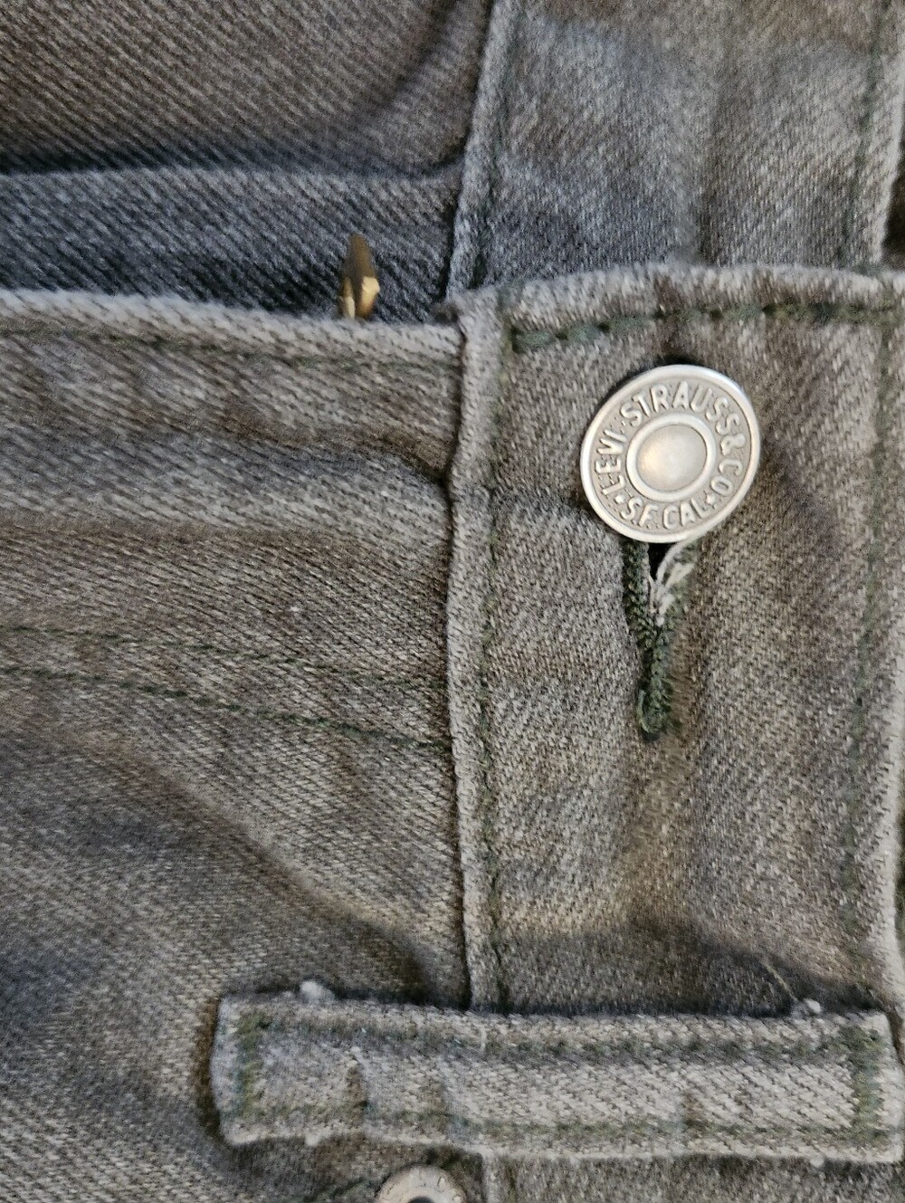 Mens Gray Levi Strauss 511 32 X 34 Softer Feel - Picture 3 of 9